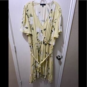Rachel Floral faux‎ wrap dress NEW